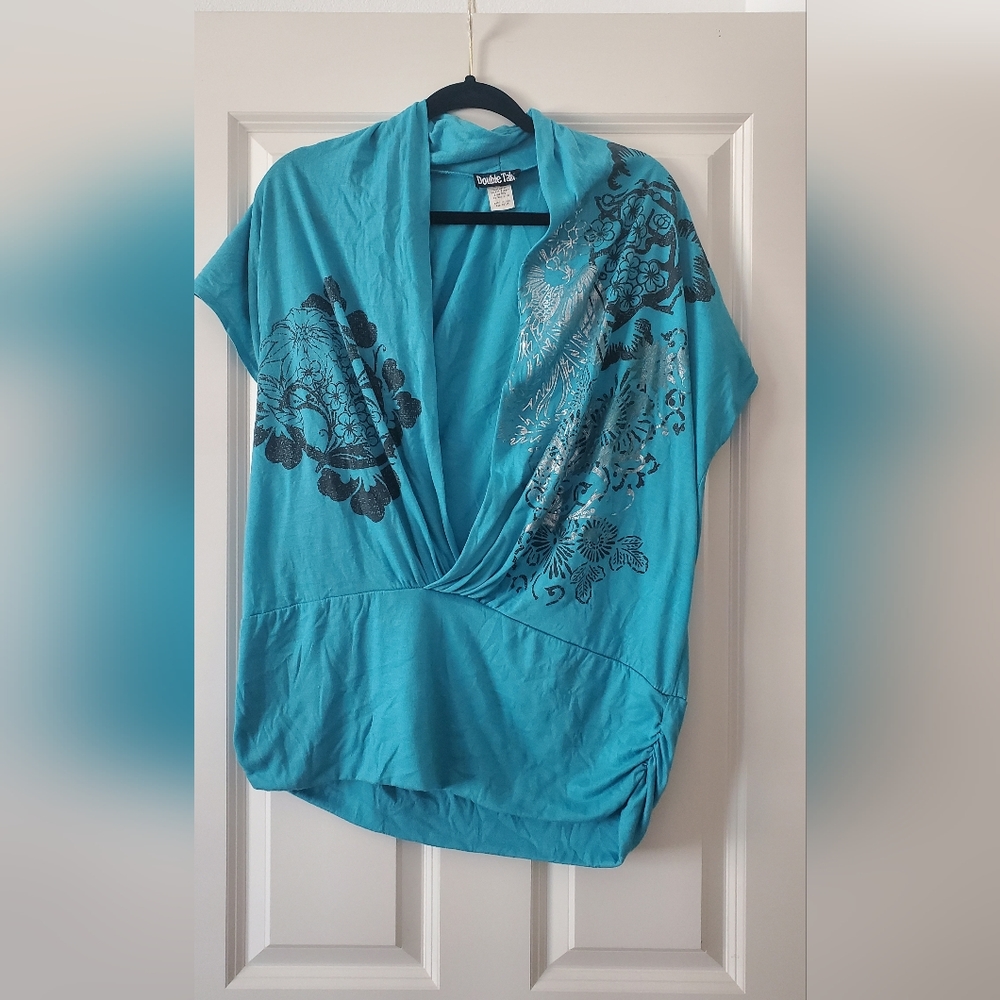 Double Take Turquoise Top  💙